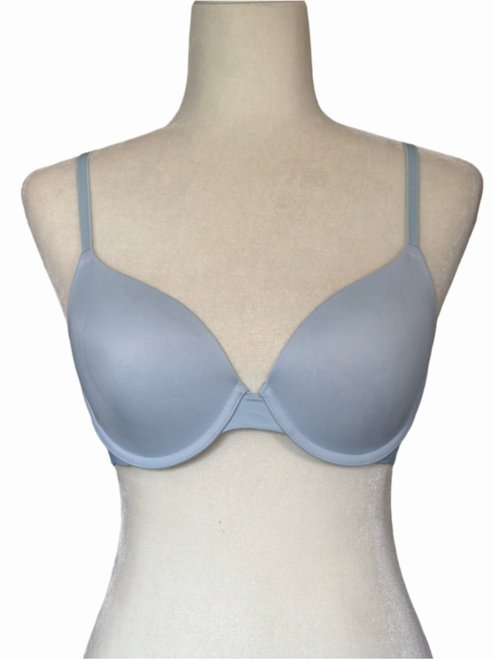 Women's Victoria's Secret PINK Bra 34C Blue Black Logo Band